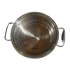 Tools Of The Trade Belgique Stainless Steel 4 Quart Strainer w Silicone Handles